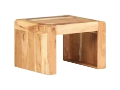 vidaXL Beistelltisch 43x40x30 cm Akazie Massivholz 323588* Tische