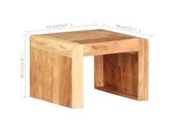 vidaXL Beistelltisch 43x40x30 cm Akazie Massivholz 323588* Tische