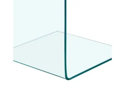 vidaXL Beistelltisch 40x40x60 cm Hartglas