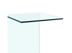 vidaXL Beistelltisch 40x40x60 cm Hartglas