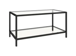 vidaXL Beistelltische 2 Stk. Hartglas Transparent
