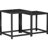 vidaXL Beistelltische 2 Stk. MDF Schwarz* Tische