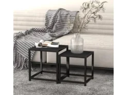 vidaXL Beistelltische 2 Stk. MDF Schwarz* Tische