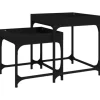 vidaXL Beistelltische 2 Stk. Schwarz Holzwerkstoff* Tische