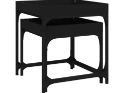 vidaXL Beistelltische 2 Stk. Schwarz Holzwerkstoff* Tische