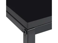 vidaXL Beistelltische 2 Stk. Schwarz Stahl