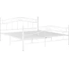 vidaXL Bett Weiß Metall 140x200 cm Modell 11115663
