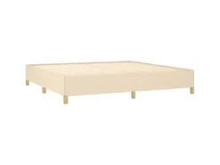 vidaXL Bettgestell Creme 200x200 cm Stoff Modell 31366788* Betten