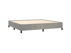 vidaXL Bettgestell Hellgrau 200x200 cm Samt Modell 21368964* Terraristik