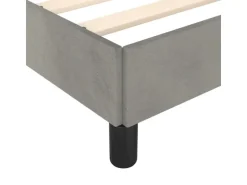 vidaXL Bettgestell Hellgrau 200x200 cm Samt Modell 21368964* Terraristik