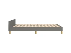 vidaXL Bettgestell mit Kopfteil Dunkelgrau 140x200 cm Stoff Modell 41400109* Betten