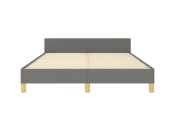 vidaXL Bettgestell mit Kopfteil Dunkelgrau 140x200 cm Stoff Modell 41400109* Betten