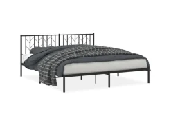 vidaXL Bettgestell mit Kopfteil Metall 180x200 cm 374441* Betten