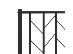 vidaXL Bettgestell mit Kopfteil Metall 180x200 cm 374441* Betten