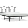 vidaXL Bettgestell mit Kopfteil Metall Schwarz 140x200 cm Modell 71846313* Betten