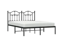 vidaXL Bettgestell mit Kopfteil Metall Schwarz 140x200 cm Modell 71846313* Betten