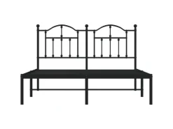 vidaXL Bettgestell mit Kopfteil Metall Schwarz 140x200 cm Modell 71846313* Betten