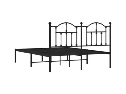 vidaXL Bettgestell mit Kopfteil Metall Schwarz 140x200 cm Modell 71846313* Betten