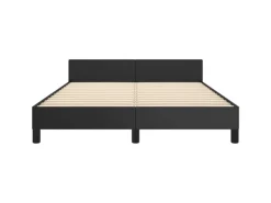 vidaXL Bettgestell mit Kopfteil Schwarz 140x200 cm Kunstleder Modell 11399621