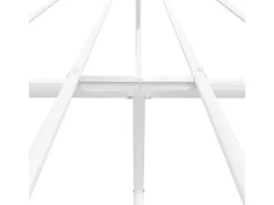 vidaXL Bettgestell mit Kopf- und Fußteil Metall Weiß 140x200 cm Modell 21629523* Betten