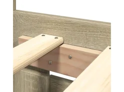vidaXL Bettgestell mit Kopfteil Sonoma-Eiche 180x200 cm Holzwerkstoff2104136