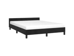 vidaXL Bettgestell mit Kopfteil Schwarz 140x200 cm Samt Modell 11398799* Betten