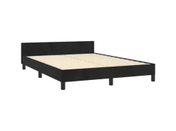 vidaXL Bettgestell mit Kopfteil Schwarz 140x200 cm Samt Modell 11398799* Betten