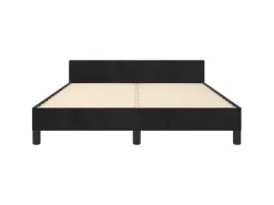 vidaXL Bettgestell mit Kopfteil Schwarz 140x200 cm Samt Modell 11398799* Betten
