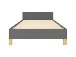 vidaXL Bettgestell mit Kopfteil Dunkelgrau 90x200 cm Stoff Modell 31399405* Betten