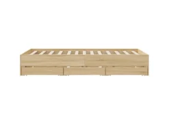 vidaXL Bettgestell mit Schubladen Sonoma-Eiche 140x200cm Holzwerkstoff1957486