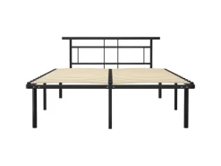 vidaXL Bettgestell Schwarz Metall 140x200 cm Modell 5651016* Betten