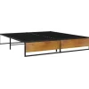 vidaXL Bettgestell Schwarz Metall 140x200 cm Modell 3651003