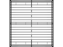 vidaXL Bettgestell Schwarz Metall 140x200 cm Modell 2650996* Betten
