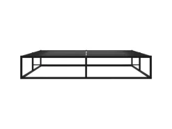 vidaXL Bettgestell Schwarz Metall 180x200 cm Modell 2650998* Betten