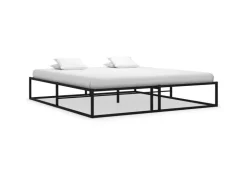 vidaXL Bettgestell Schwarz Metall 180x200 cm Modell 2650998* Betten