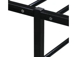 vidaXL Bettgestell Schwarz Metall 180x200 cm Modell 2650998* Betten