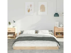 vidaXL Bettrahmen Braun 160 x 200 cm Massives Kiefernholz 873307