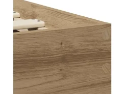 vidaXL Bettrahmen mit Kopfteil Artisan-Eiche 90 x 200 cm Holzwerkstoff 871655