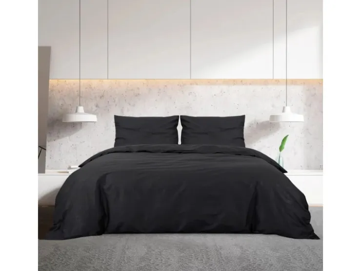vidaXL Bettwäsche-Set 200x200 cm Leichte Mikrofaser 135976