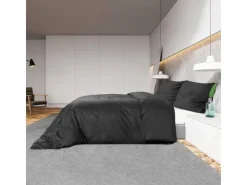 vidaXL Bettwäsche-Set 200x200 cm Leichte Mikrofaser 135976