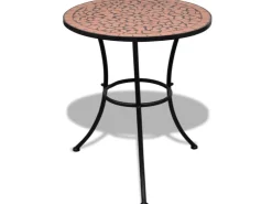 vidaXL Bistrotisch -Rot 60 cm Mosaik 41528* Mosaik