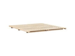 vidaXL Bodenbettgestell 180 x 200 cm Massivholz Kiefer 873061