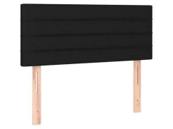 vidaXL Boxspringbett mit Matratze Schwarz 120x200 cm Stoff1373129* Betten