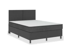 vidaXL Boxspring-Bettgestell Grau Stoff 160x200 cm621161