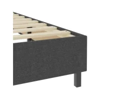 vidaXL Boxspring-Bettgestell Grau Stoff 160x200 cm621161