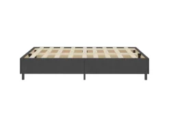 vidaXL Boxspring-Bettgestell Grau Stoff 160x200 cm621161