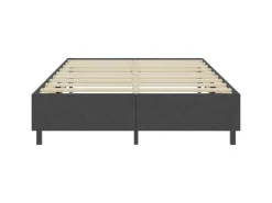 vidaXL Boxspring-Bettgestell Grau Stoff 160x200 cm621161