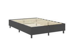 vidaXL Boxspring-Bettgestell Grau Stoff 160x200 cm621161