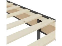 vidaXL Boxspring-Bettgestell Grau Stoff 200x200 cm621163* Betten