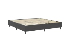 vidaXL Boxspring-Bettgestell Grau Stoff 200x200 cm621163* Betten
